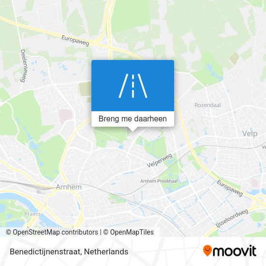 Benedictijnenstraat kaart