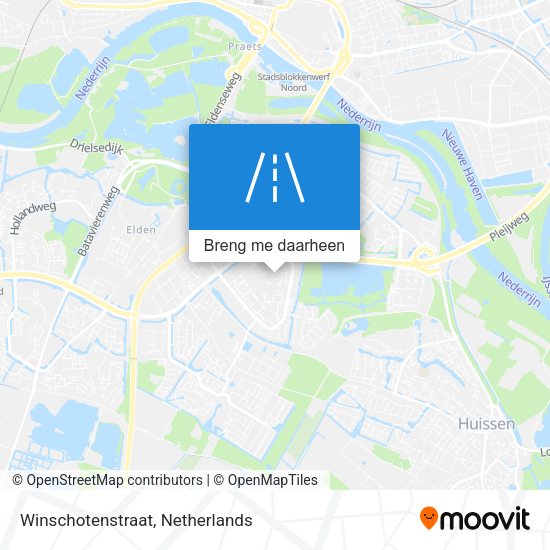 Winschotenstraat kaart