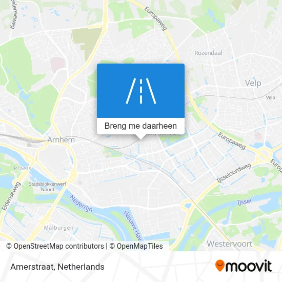 Amerstraat kaart