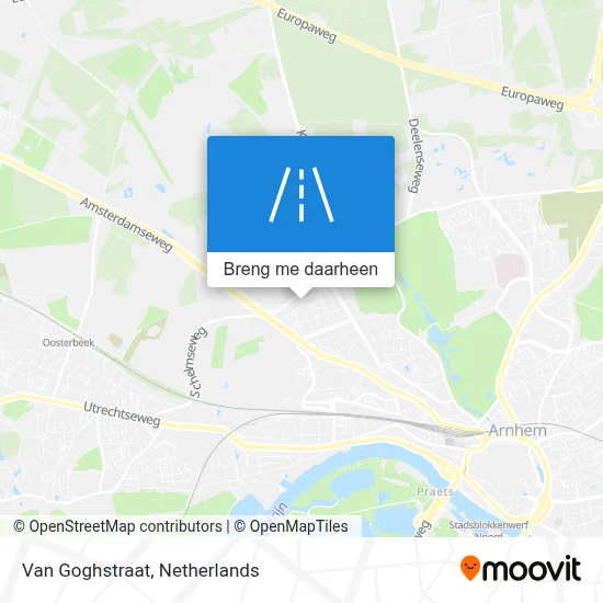 Van Goghstraat kaart