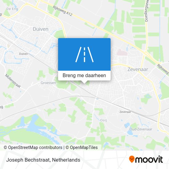 Joseph Bechstraat kaart
