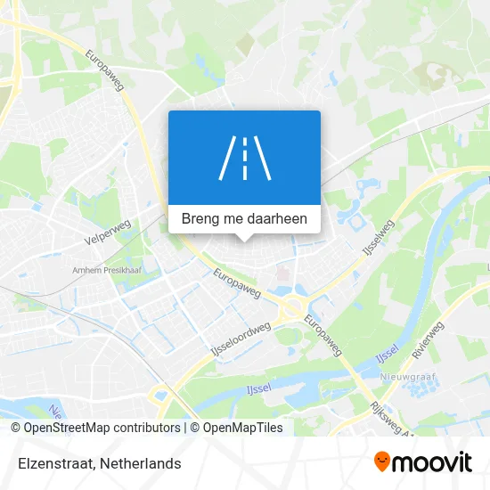 Elzenstraat kaart