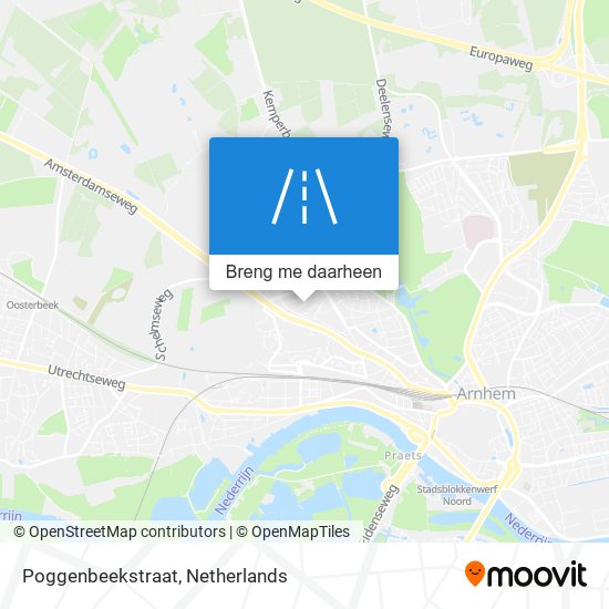 Poggenbeekstraat kaart