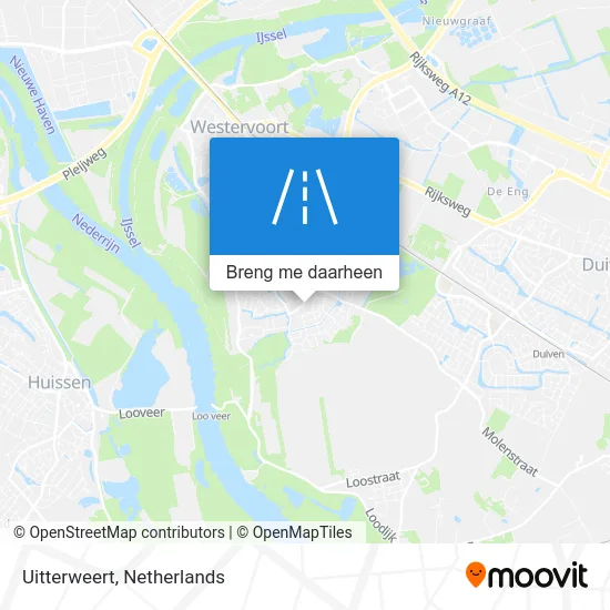 Uitterweert kaart