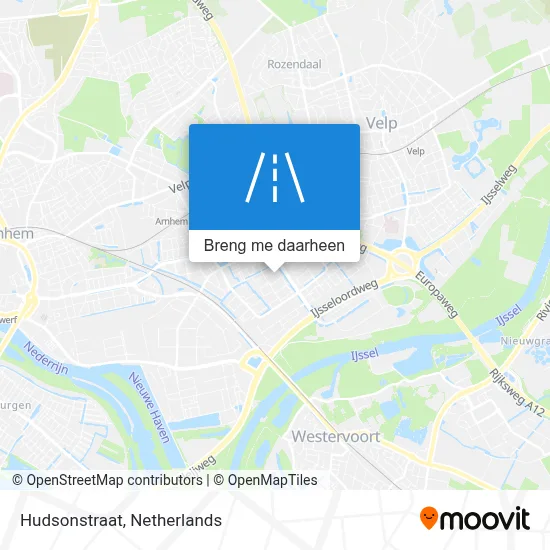 Hudsonstraat kaart