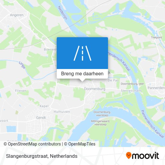 Slangenburgstraat kaart