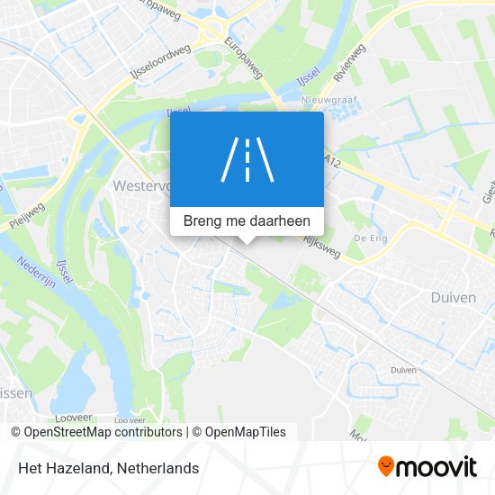Het Hazeland kaart