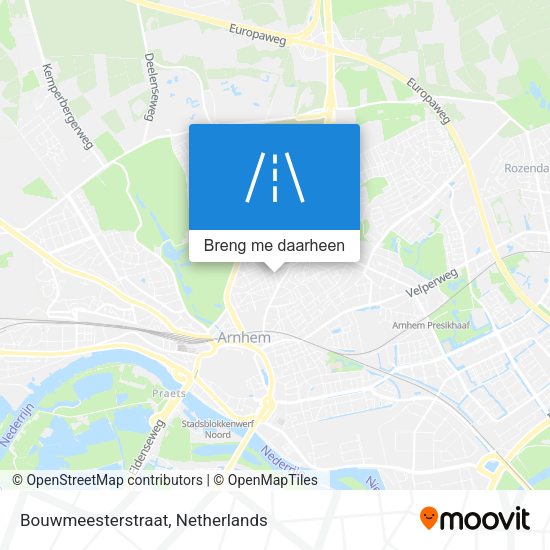 Bouwmeesterstraat kaart