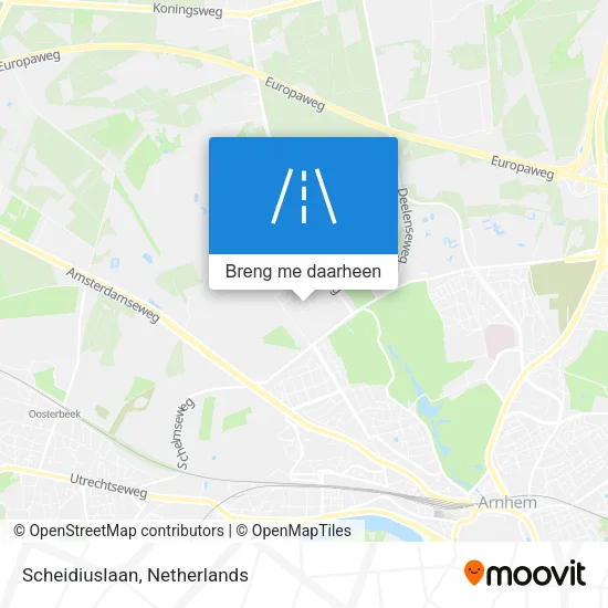 Scheidiuslaan kaart