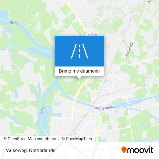 Valkeweg kaart