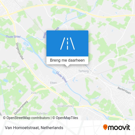 Van Homoetstraat kaart