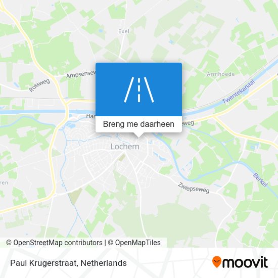 Paul Krugerstraat kaart