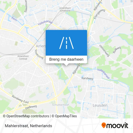 Mahlerstraat kaart