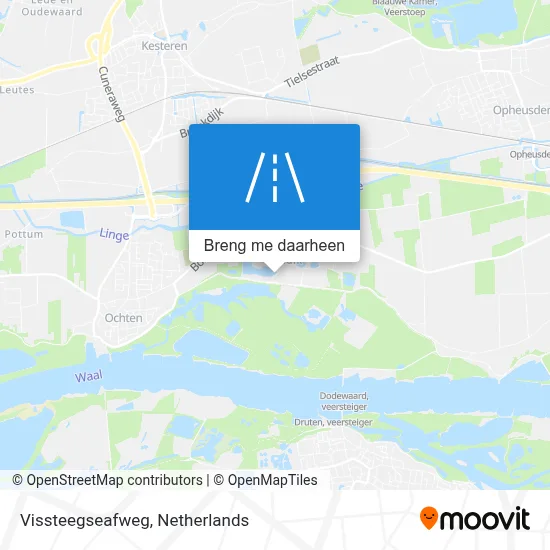 Vissteegseafweg kaart
