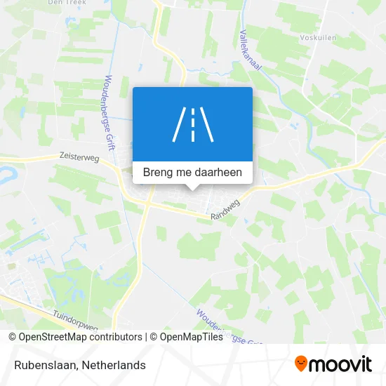 Rubenslaan kaart