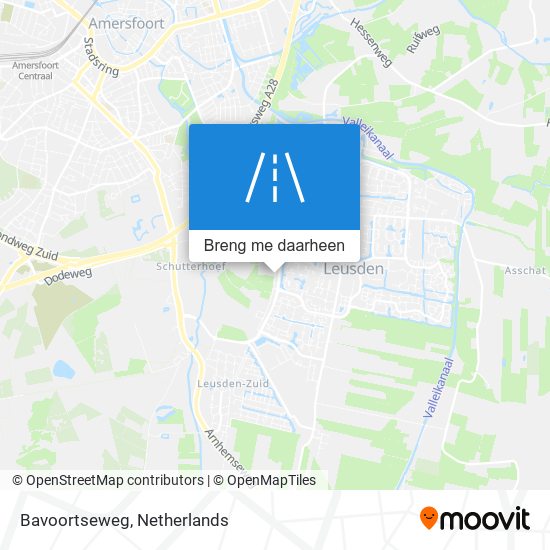 Bavoortseweg kaart