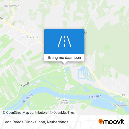 Van Reede Ginckellaan kaart