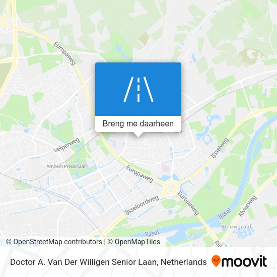 Doctor A. Van Der Willigen Senior Laan kaart