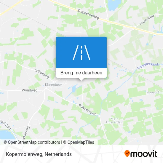Kopermolenweg kaart