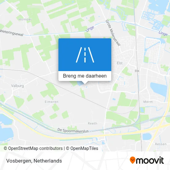 Vosbergen kaart