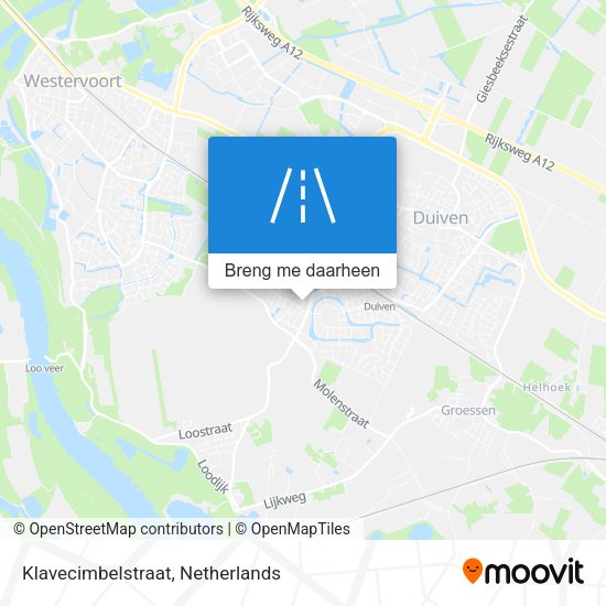 Klavecimbelstraat kaart