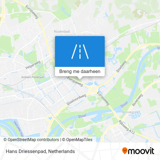 Hans Driessenpad kaart