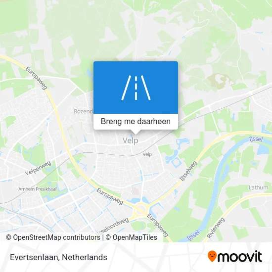 Evertsenlaan kaart