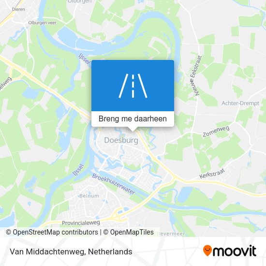Van Middachtenweg kaart