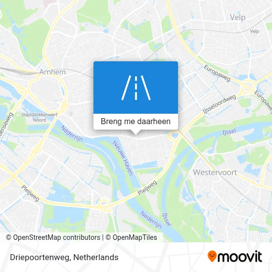Driepoortenweg kaart