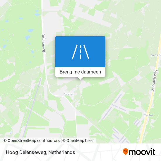 Hoog Delenseweg kaart