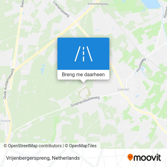 Vrijenbergerspreng kaart