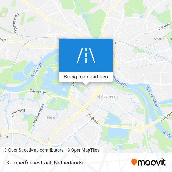 Kamperfoeliestraat kaart