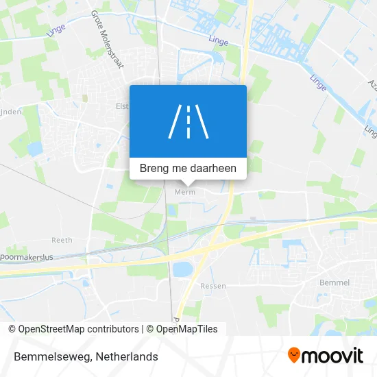 Bemmelseweg kaart