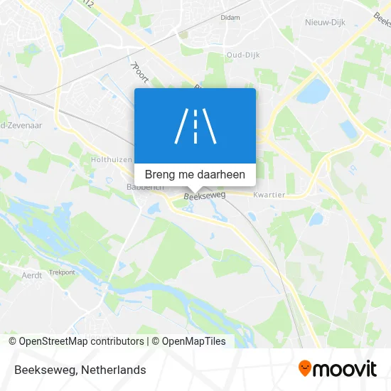 Beekseweg kaart