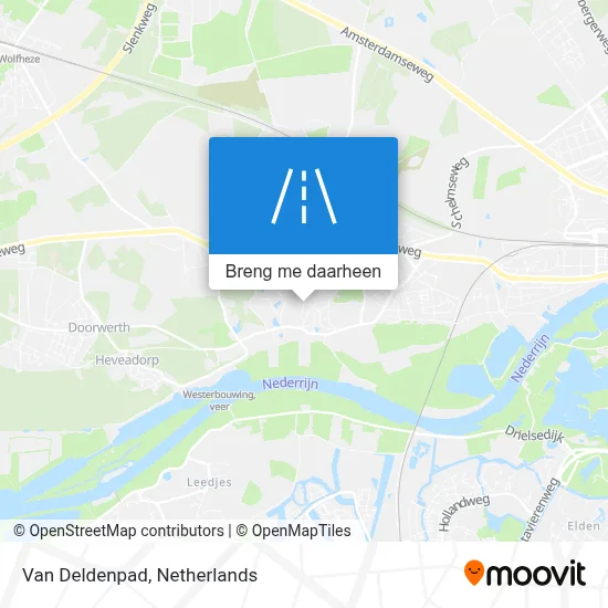 Van Deldenpad kaart