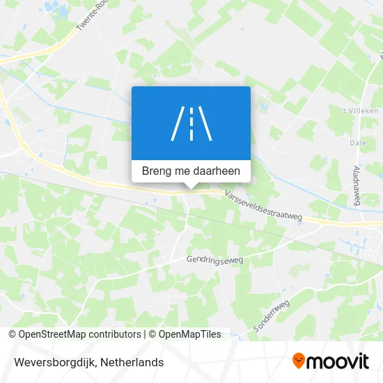 Weversborgdijk kaart