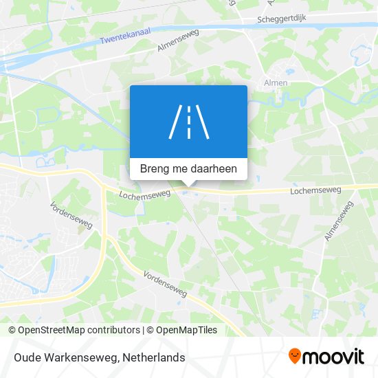 Oude Warkenseweg kaart