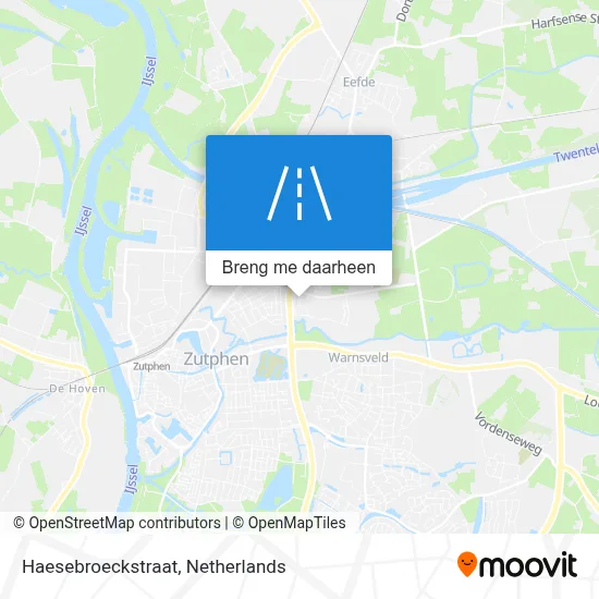 Haesebroeckstraat kaart