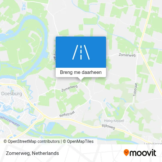 Zomerweg kaart