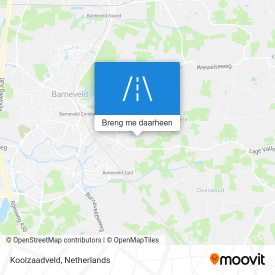 Koolzaadveld kaart