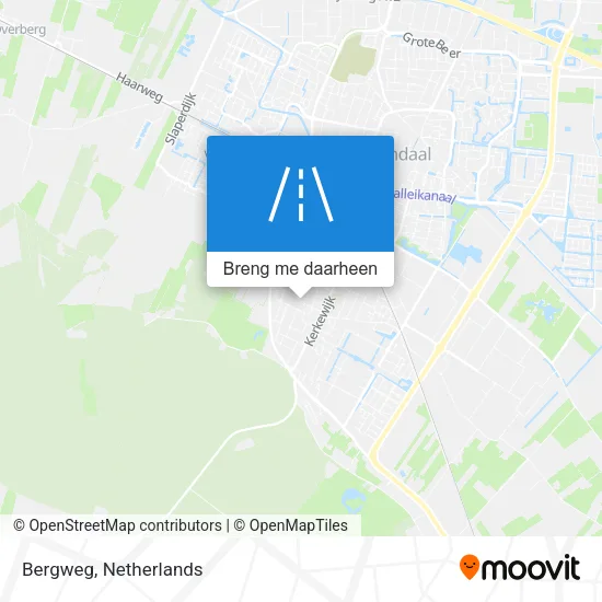 Bergweg kaart