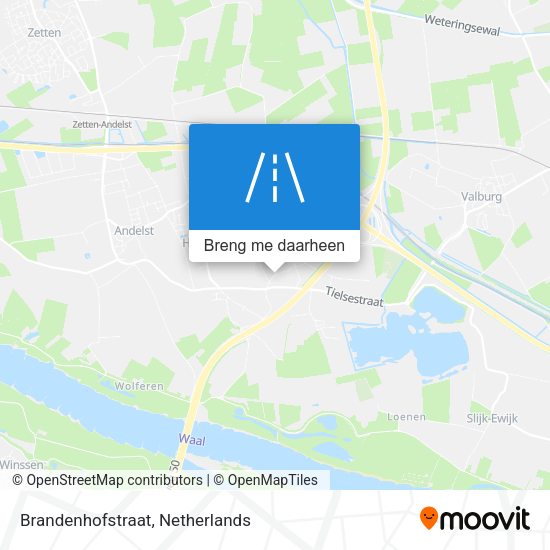 Brandenhofstraat kaart