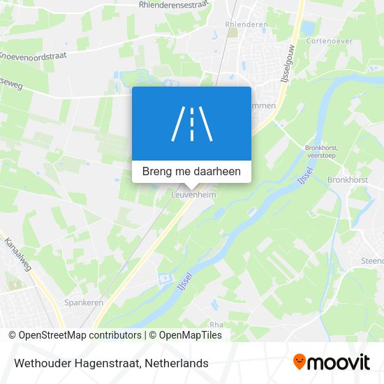 Wethouder Hagenstraat kaart
