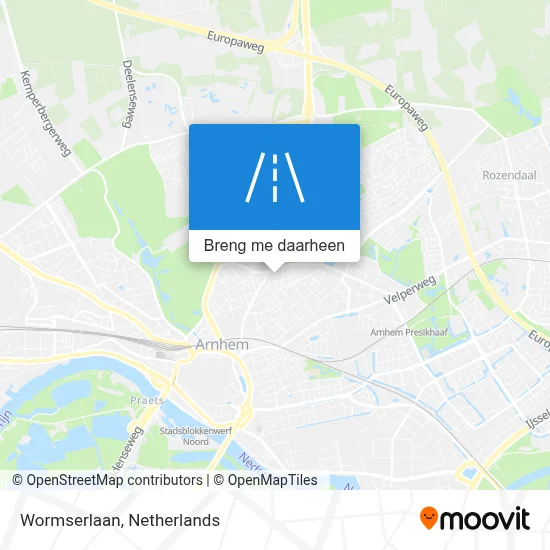 Wormserlaan kaart