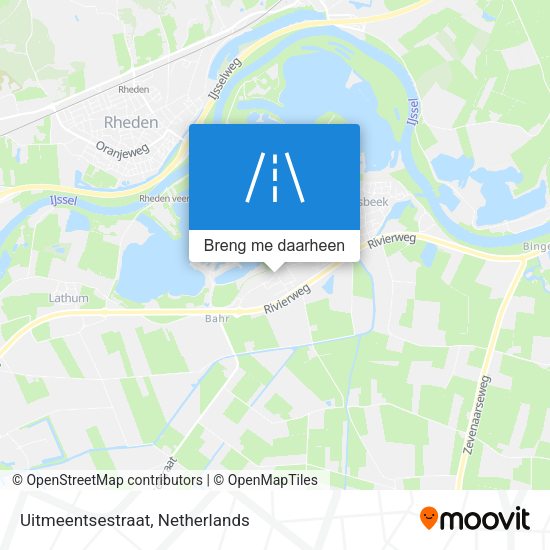 Uitmeentsestraat kaart