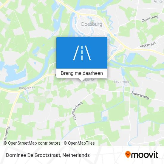 Dominee De Grootstraat kaart
