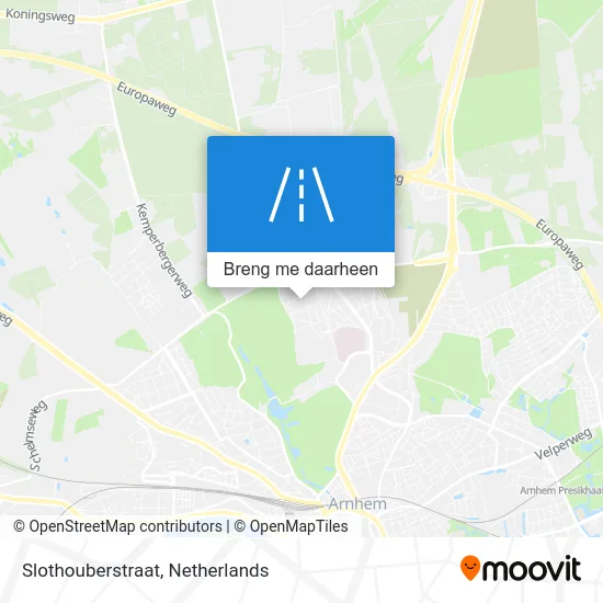 Slothouberstraat kaart