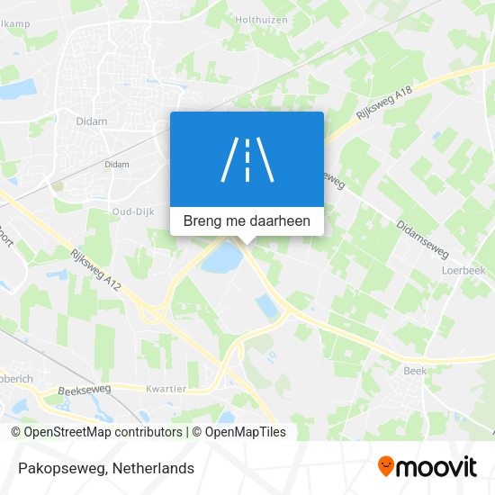 Pakopseweg kaart