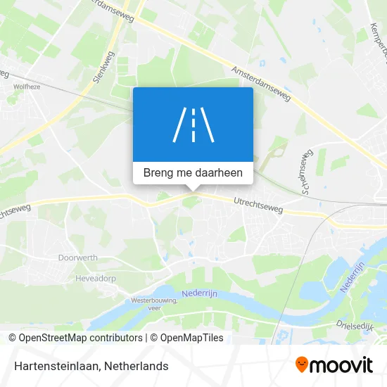 Hartensteinlaan kaart