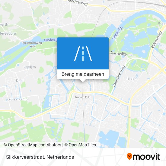 Slikkerveerstraat kaart